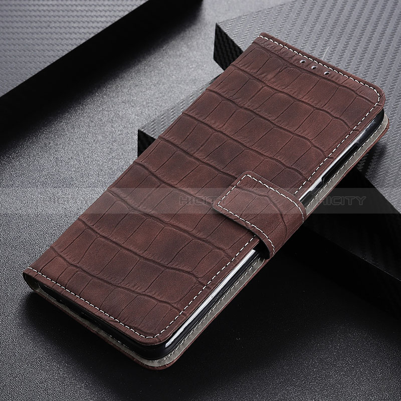 Coque Portefeuille Livre Cuir Etui Clapet K07Z pour Xiaomi Redmi Note 9T 5G Marron Plus