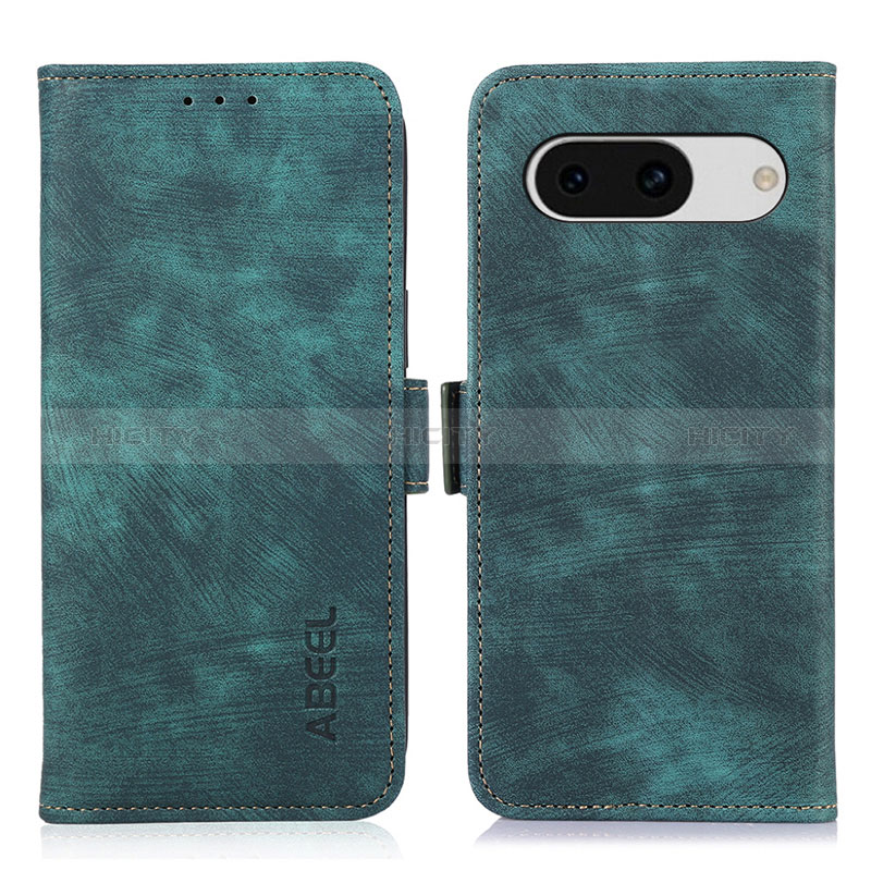 Coque Portefeuille Livre Cuir Etui Clapet K08Z pour Google Pixel 8a 5G Vert Plus