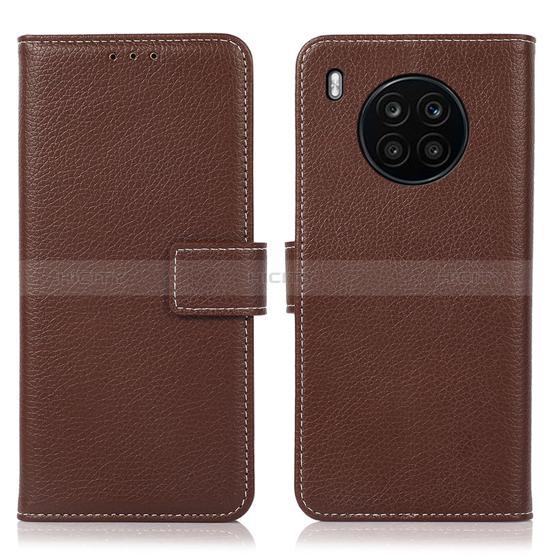 Coque Portefeuille Livre Cuir Etui Clapet K08Z pour Huawei Honor 50 Lite Marron Plus