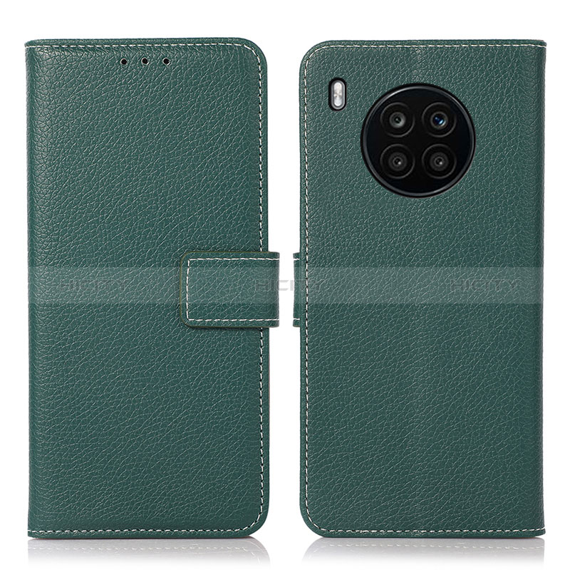 Coque Portefeuille Livre Cuir Etui Clapet K08Z pour Huawei Nova 8i Vert Plus