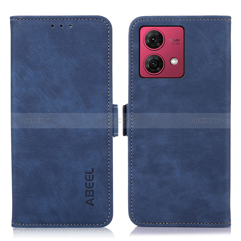 Coque Portefeuille Livre Cuir Etui Clapet K08Z pour Motorola Moto G84 5G Bleu Plus