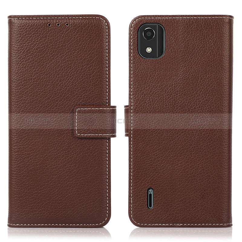 Coque Portefeuille Livre Cuir Etui Clapet K08Z pour Nokia C2 2nd Edition Marron Plus