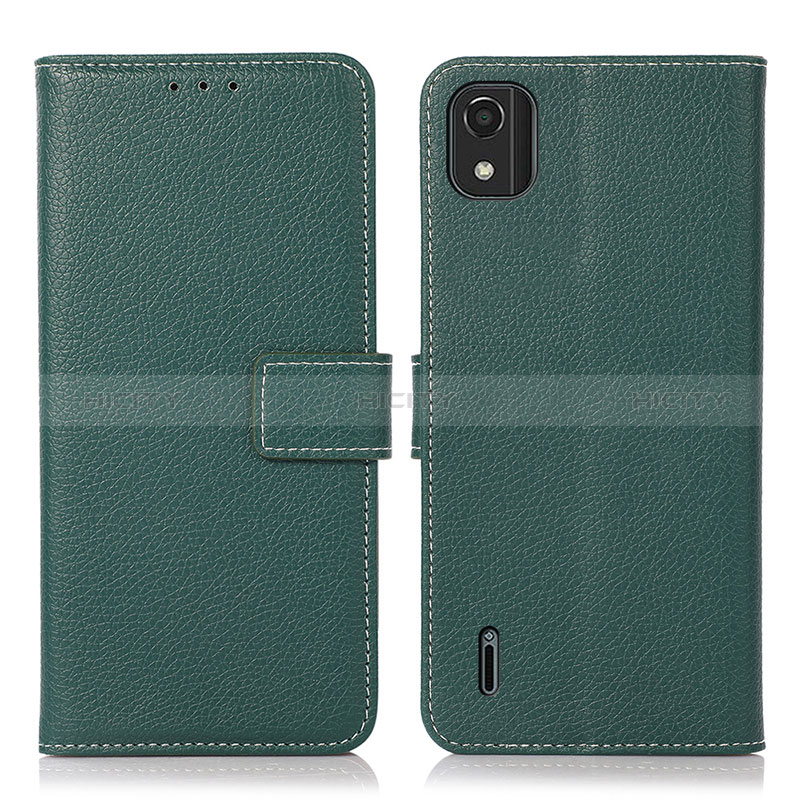 Coque Portefeuille Livre Cuir Etui Clapet K08Z pour Nokia C2 2nd Edition Vert Plus