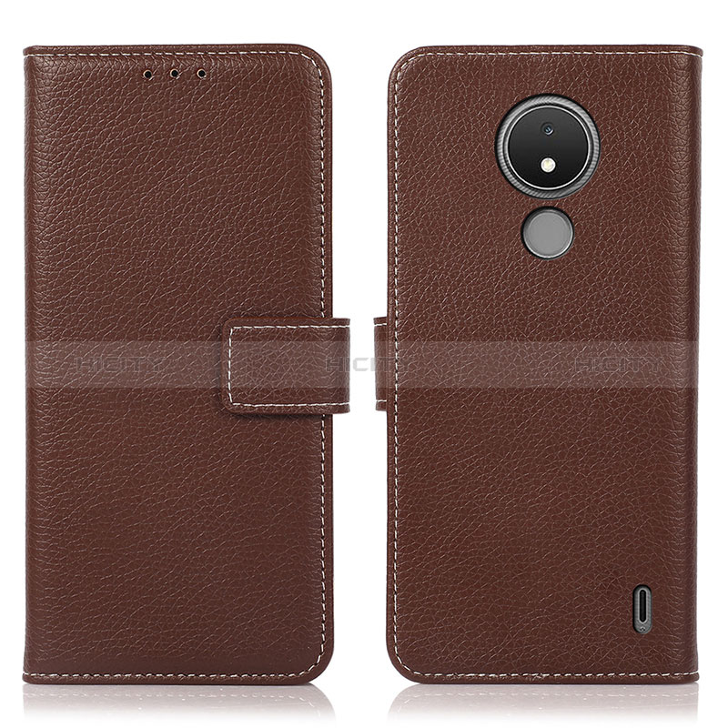 Coque Portefeuille Livre Cuir Etui Clapet K08Z pour Nokia C21 Marron Plus