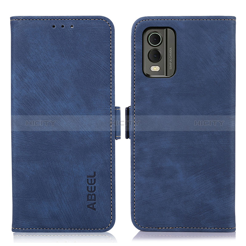 Coque Portefeuille Livre Cuir Etui Clapet K08Z pour Nokia C32 Bleu Plus