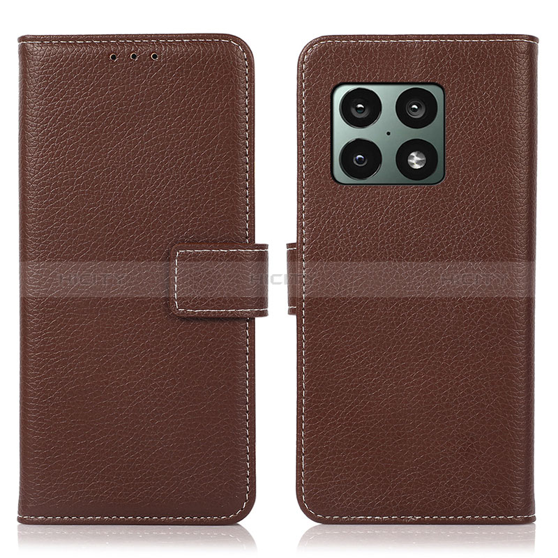 Coque Portefeuille Livre Cuir Etui Clapet K08Z pour OnePlus 10 Pro 5G Marron Plus