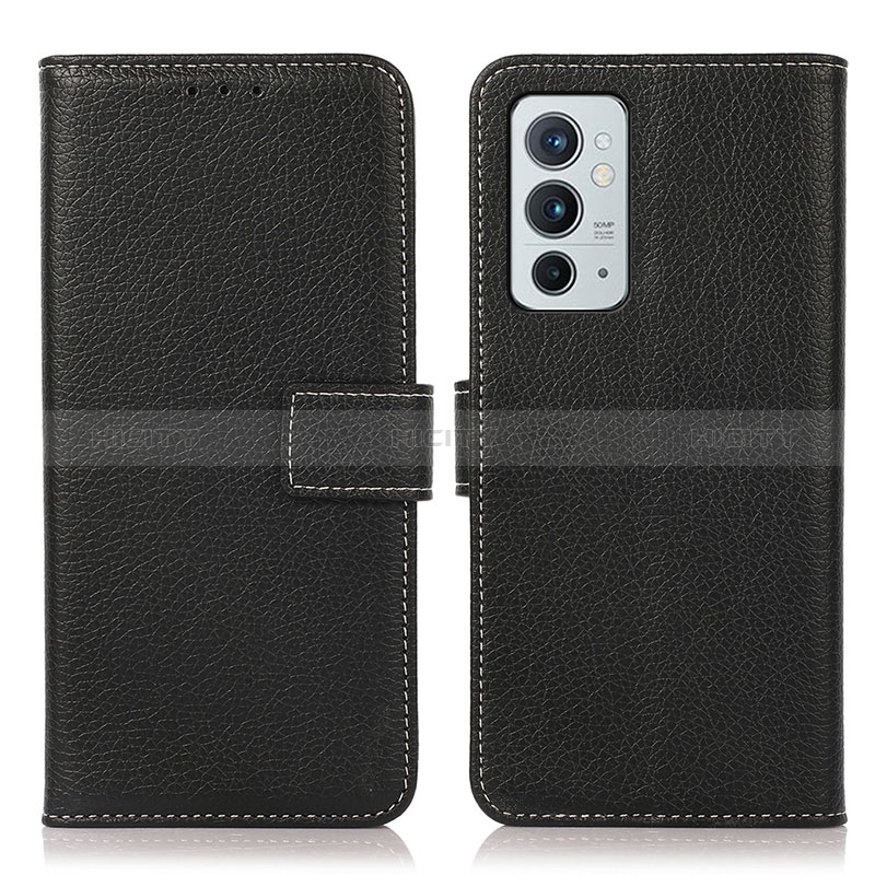 Coque Portefeuille Livre Cuir Etui Clapet K08Z pour OnePlus 9RT 5G Noir Plus