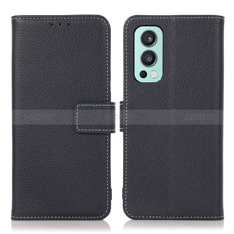 Coque Portefeuille Livre Cuir Etui Clapet K08Z pour OnePlus Nord 2 5G Bleu Royal Plus