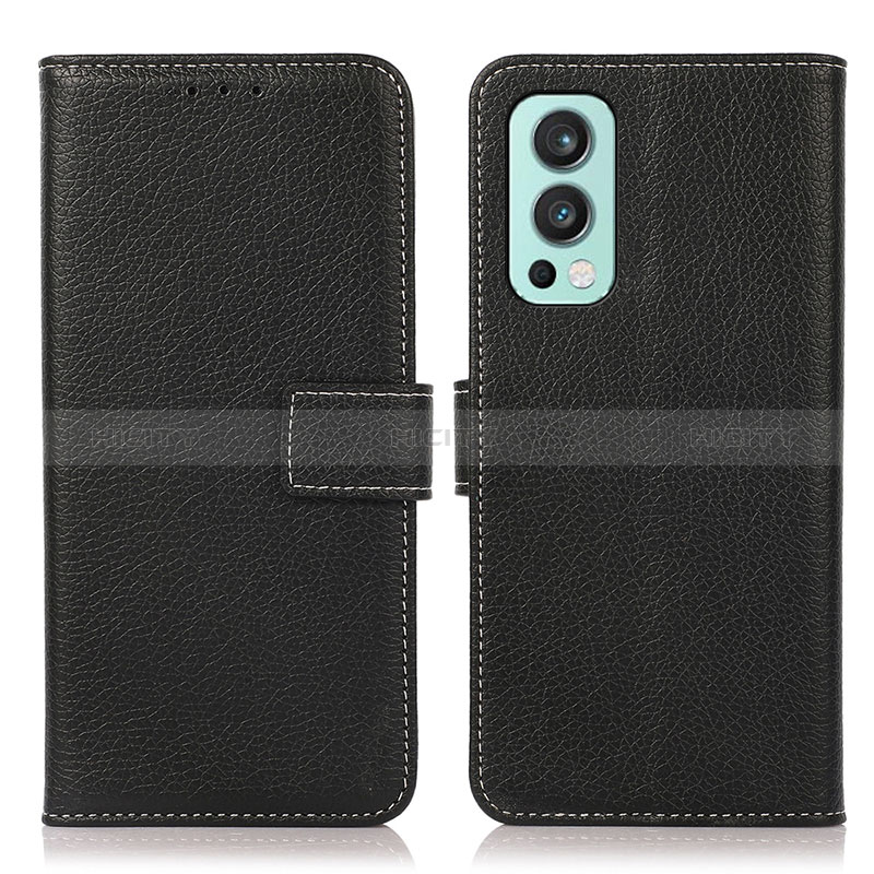 Coque Portefeuille Livre Cuir Etui Clapet K08Z pour OnePlus Nord 2 5G Noir Plus