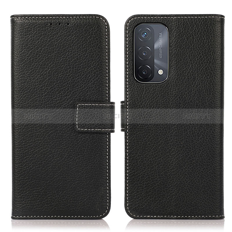 Coque Portefeuille Livre Cuir Etui Clapet K08Z pour Oppo A54 5G Noir Plus