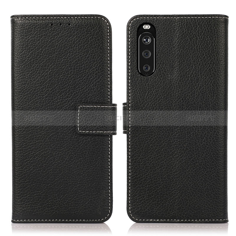 Coque Portefeuille Livre Cuir Etui Clapet K08Z pour Sony Xperia 10 III Lite Noir Plus