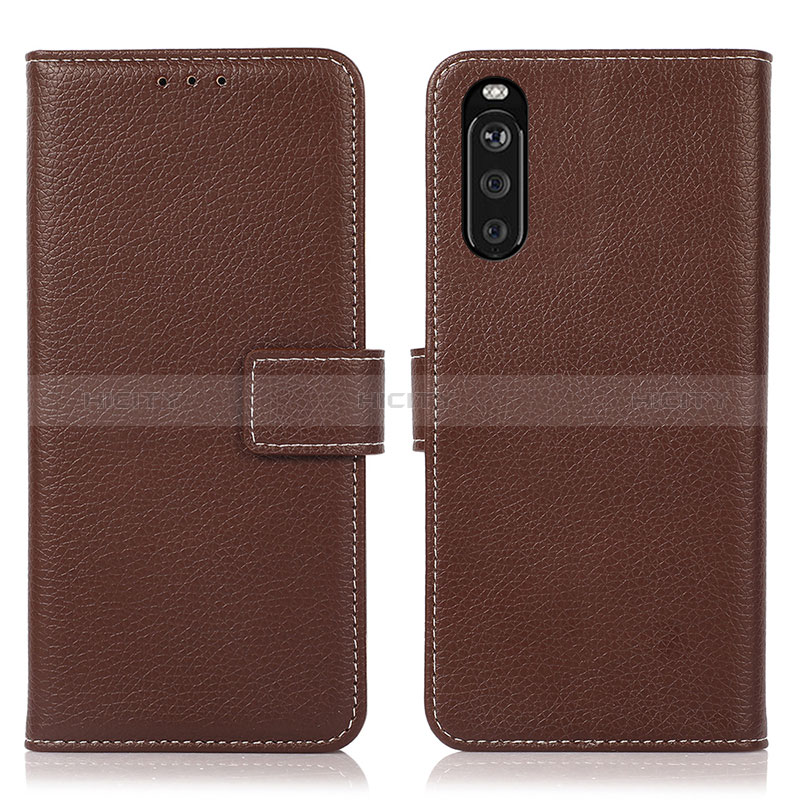 Coque Portefeuille Livre Cuir Etui Clapet K08Z pour Sony Xperia 10 III SOG04 Marron Plus