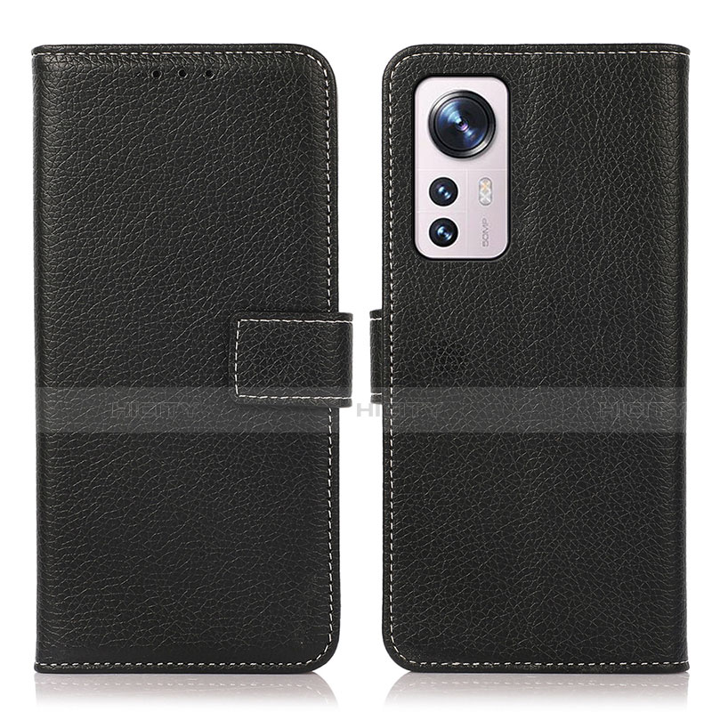 Coque Portefeuille Livre Cuir Etui Clapet K08Z pour Xiaomi Mi 12 5G Noir Plus