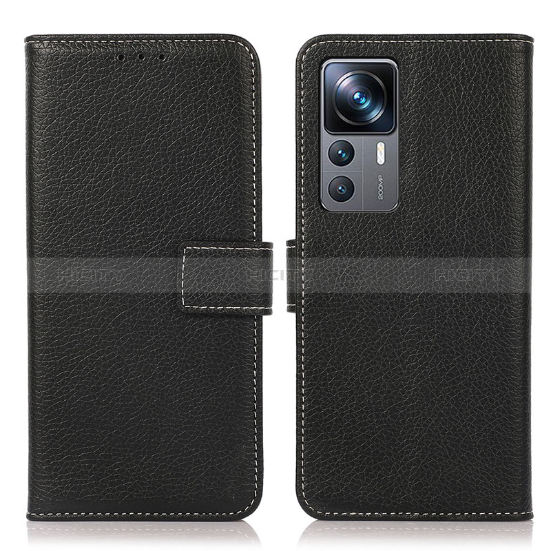 Coque Portefeuille Livre Cuir Etui Clapet K08Z pour Xiaomi Mi 12T 5G Noir Plus