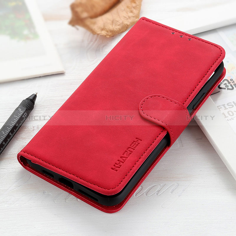 Coque Portefeuille Livre Cuir Etui Clapet K08Z pour Xiaomi Mi 13 Lite 5G Rouge Plus