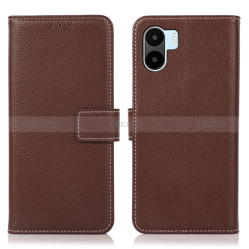 Coque Portefeuille Livre Cuir Etui Clapet K08Z pour Xiaomi Poco C50 Marron Plus