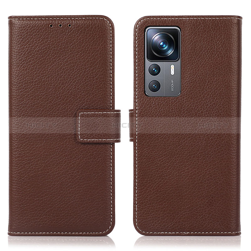 Coque Portefeuille Livre Cuir Etui Clapet K08Z pour Xiaomi Redmi K50 Ultra 5G Marron Plus