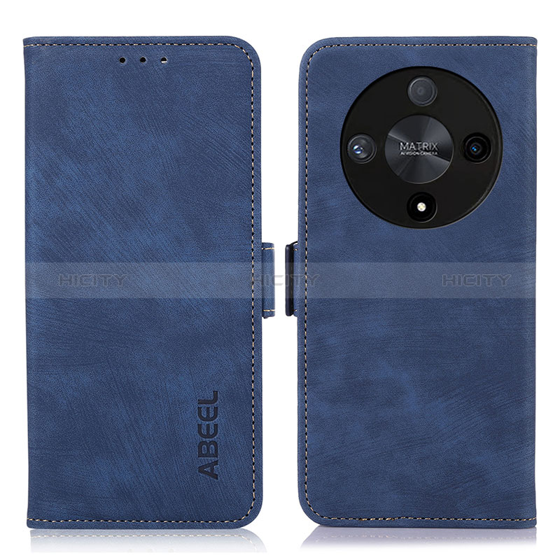 Coque Portefeuille Livre Cuir Etui Clapet K09Z pour Huawei Honor X9b 5G Bleu Plus