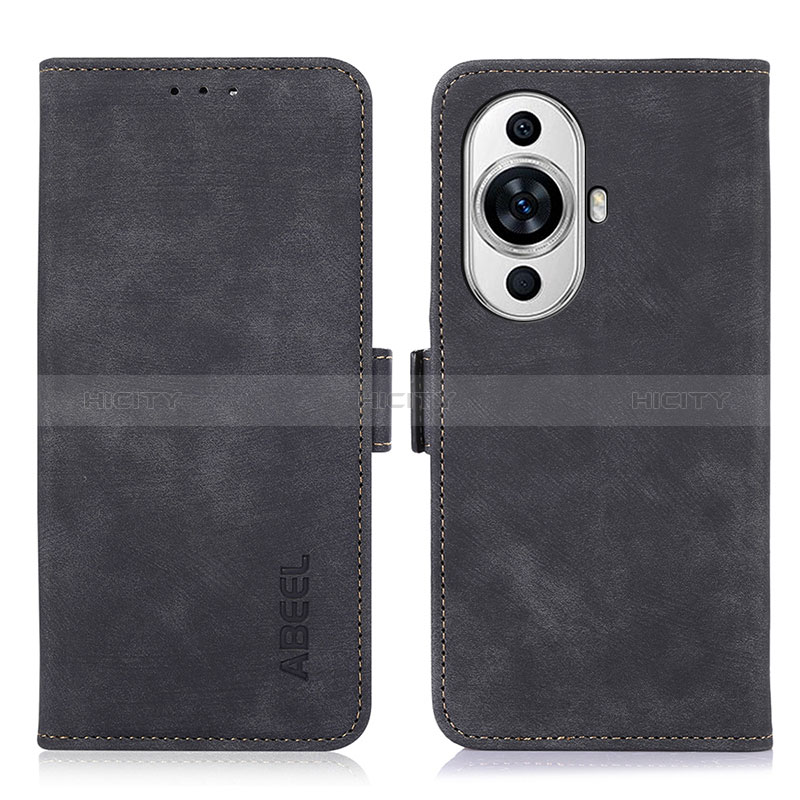 Coque Portefeuille Livre Cuir Etui Clapet K09Z pour Huawei Nova 11 Noir Plus