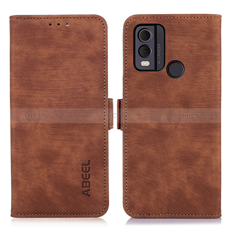 Coque Portefeuille Livre Cuir Etui Clapet K09Z pour Nokia C22 Marron Plus