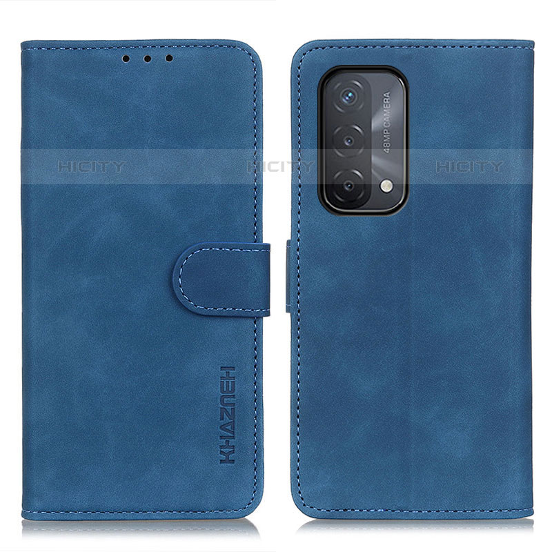 Coque Portefeuille Livre Cuir Etui Clapet K09Z pour OnePlus Nord N200 5G Bleu Plus