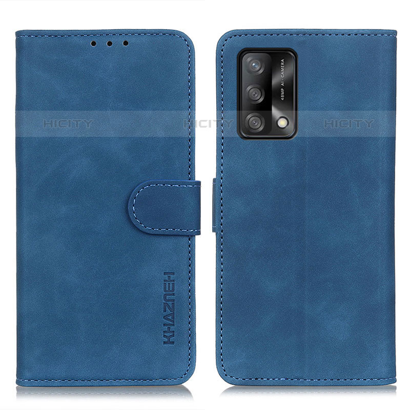 Coque Portefeuille Livre Cuir Etui Clapet K09Z pour Oppo A74 4G Bleu Plus