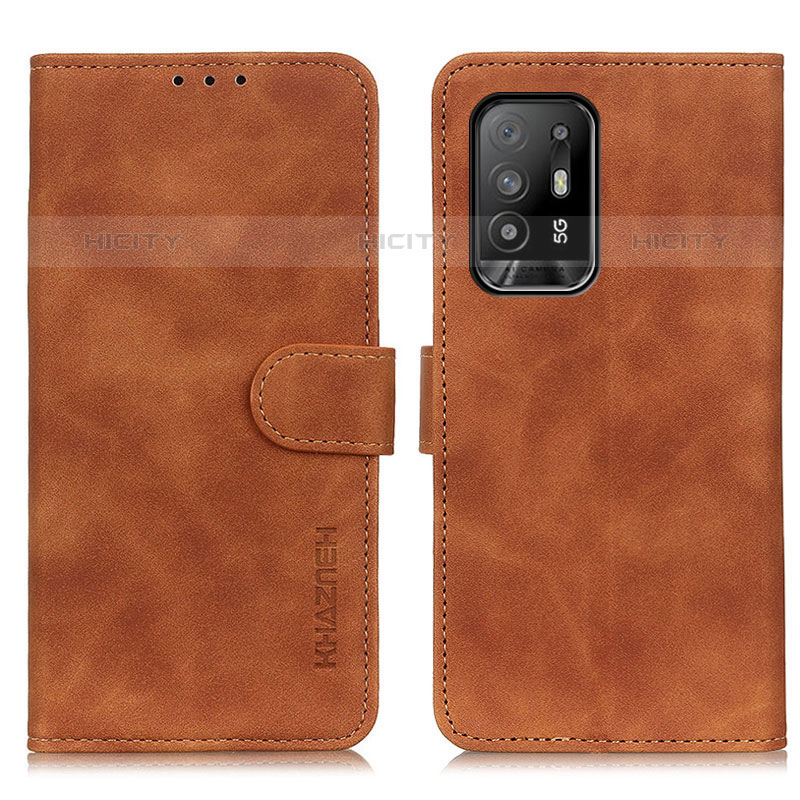 Coque Portefeuille Livre Cuir Etui Clapet K09Z pour Oppo A94 5G Marron Plus