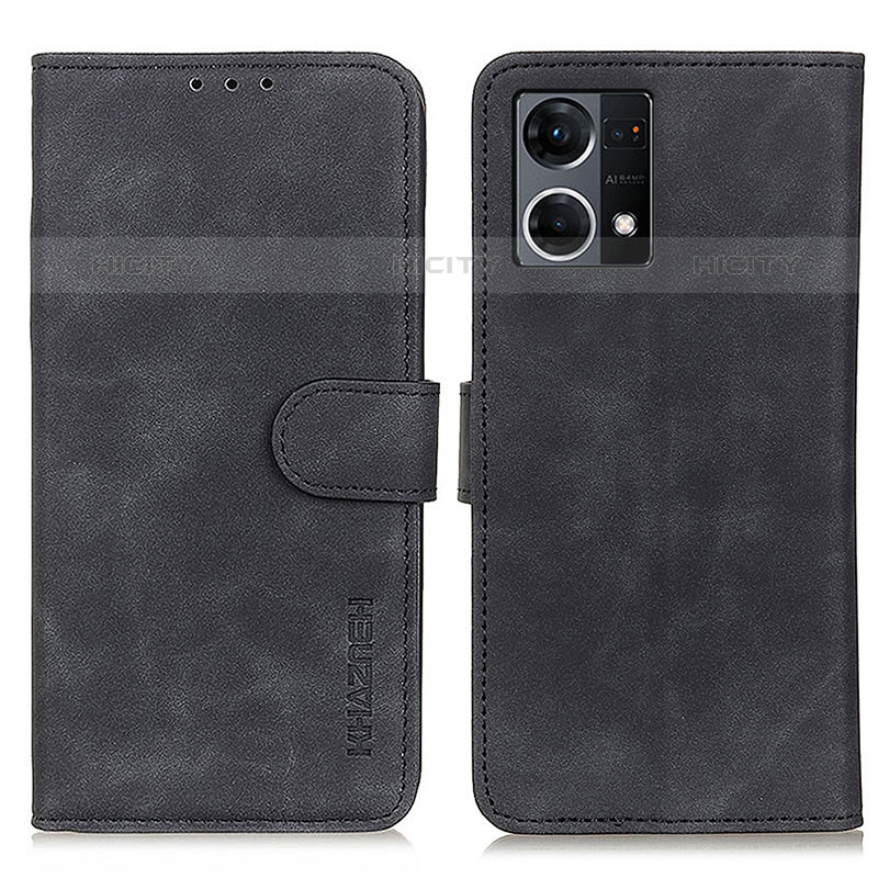 Coque Portefeuille Livre Cuir Etui Clapet K09Z pour Oppo F21 Pro 4G Noir Plus