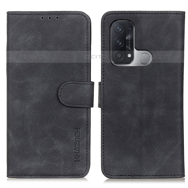 Coque Portefeuille Livre Cuir Etui Clapet K09Z pour Oppo Reno5 A Noir Plus