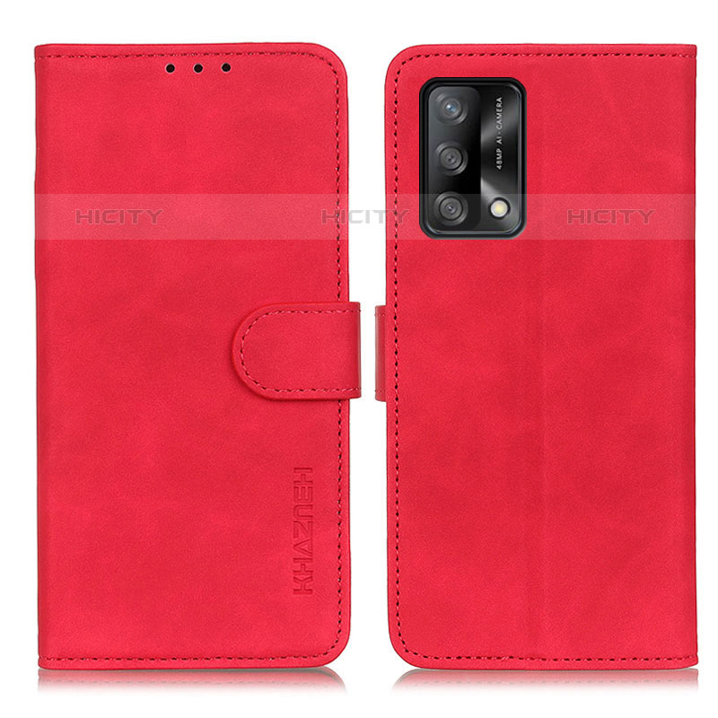 Coque Portefeuille Livre Cuir Etui Clapet K09Z pour Oppo Reno6 Lite Rouge Plus