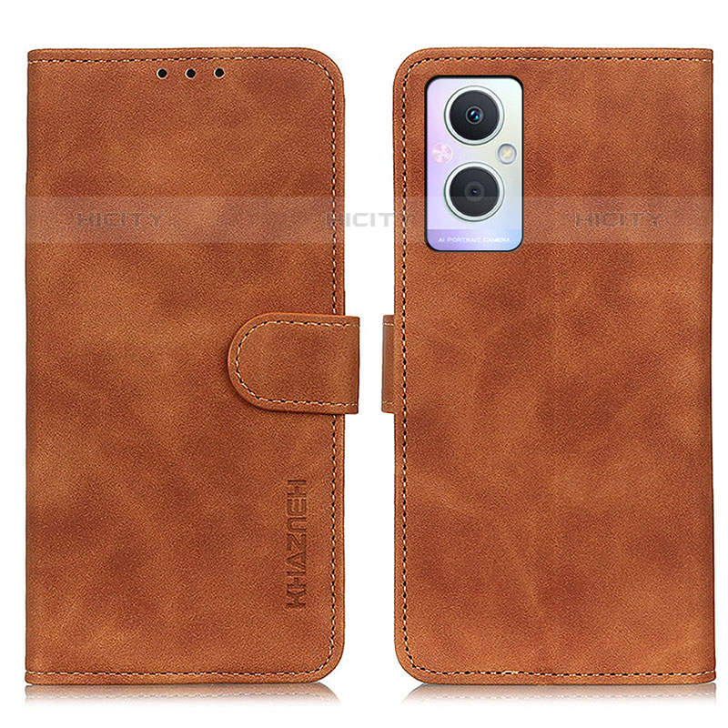 Coque Portefeuille Livre Cuir Etui Clapet K09Z pour Oppo Reno7 Lite 5G Marron Plus