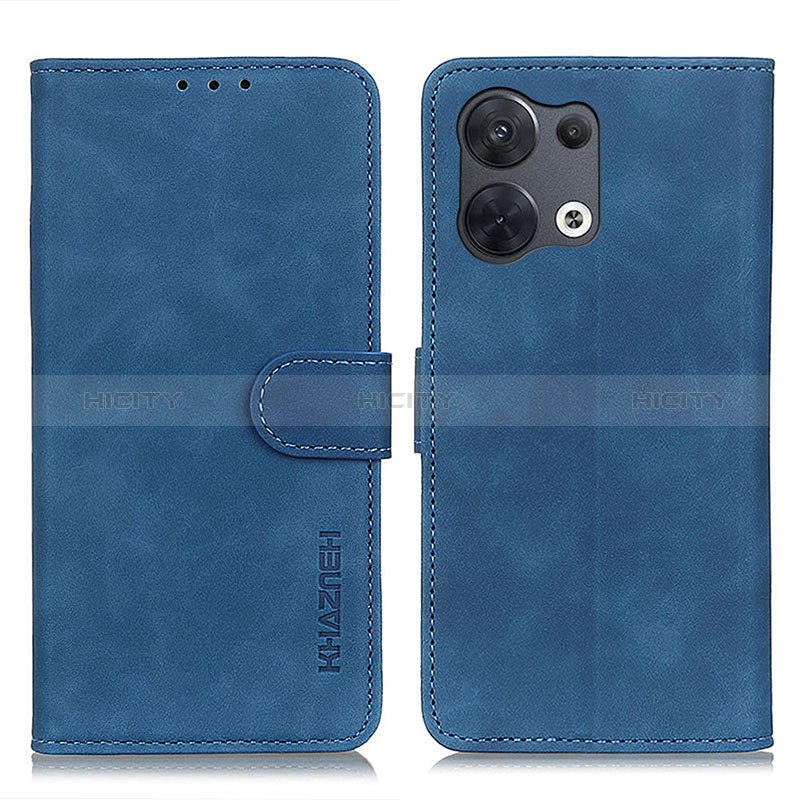 Coque Portefeuille Livre Cuir Etui Clapet K09Z pour Oppo Reno9 Pro+ Plus 5G Bleu Plus