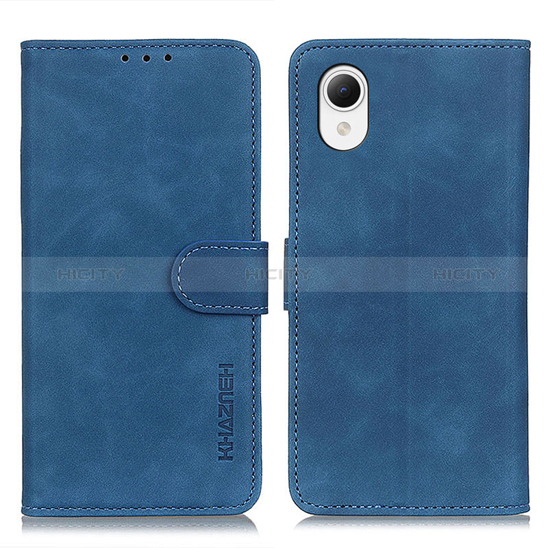 Coque Portefeuille Livre Cuir Etui Clapet K09Z pour Samsung Galaxy A23e 5G Bleu Plus