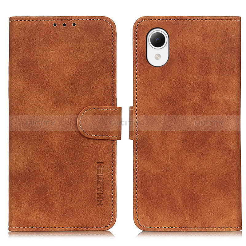 Coque Portefeuille Livre Cuir Etui Clapet K09Z pour Samsung Galaxy A23e 5G Marron Plus