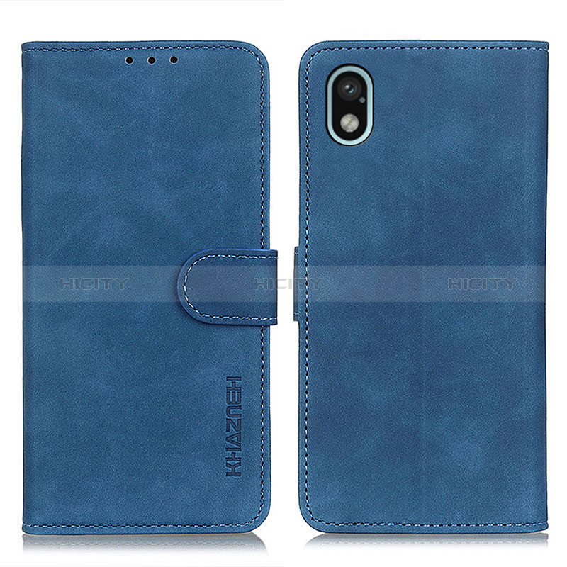 Coque Portefeuille Livre Cuir Etui Clapet K09Z pour Sony Xperia Ace III Bleu Plus