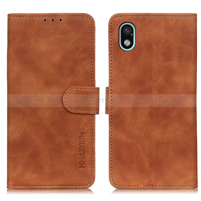 Coque Portefeuille Livre Cuir Etui Clapet K09Z pour Sony Xperia Ace III SO-53C Marron Plus