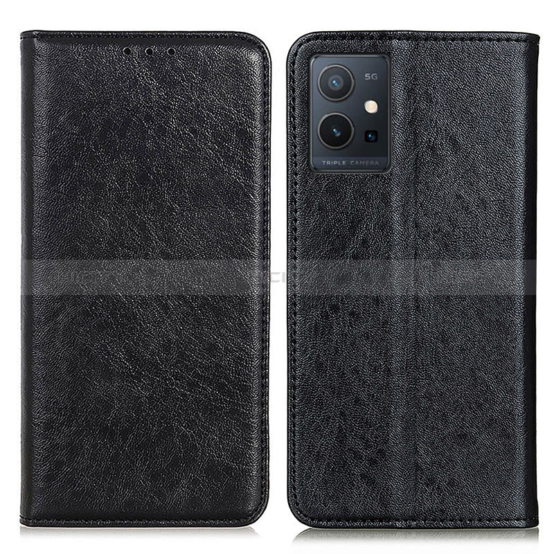 Coque Portefeuille Livre Cuir Etui Clapet K09Z pour Vivo Y30 5G Noir Plus