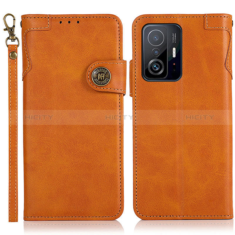 Coque Portefeuille Livre Cuir Etui Clapet K09Z pour Xiaomi Mi 11T Pro 5G Marron Plus