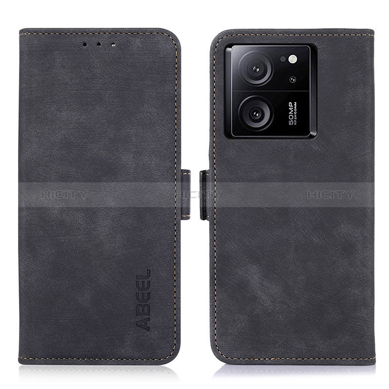 Coque Portefeuille Livre Cuir Etui Clapet K09Z pour Xiaomi Mi 13T 5G Noir Plus