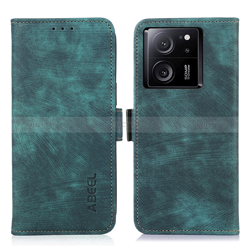 Coque Portefeuille Livre Cuir Etui Clapet K09Z pour Xiaomi Mi 13T 5G Vert Plus