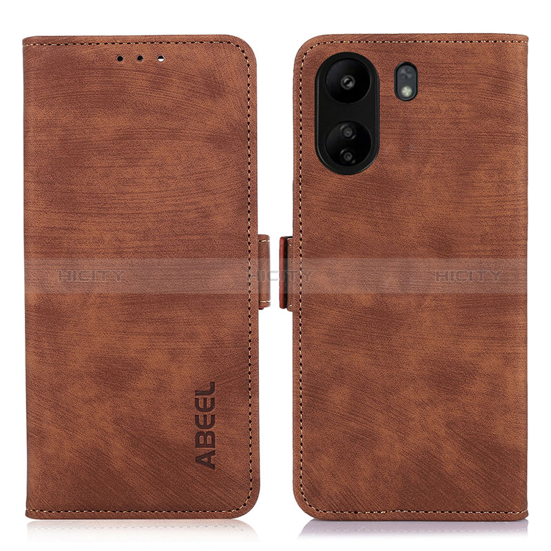 Coque Portefeuille Livre Cuir Etui Clapet K09Z pour Xiaomi Poco C65 Marron Plus