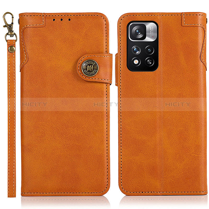 Coque Portefeuille Livre Cuir Etui Clapet K09Z pour Xiaomi Poco X4 NFC Marron Plus