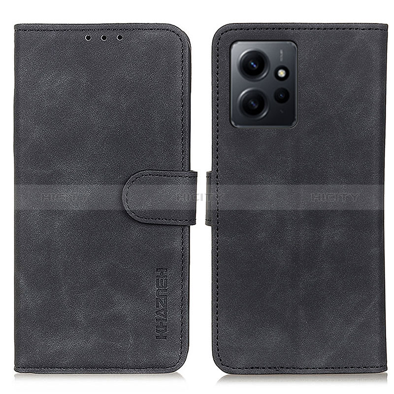 Coque Portefeuille Livre Cuir Etui Clapet K09Z pour Xiaomi Redmi Note 12 4G Noir Plus