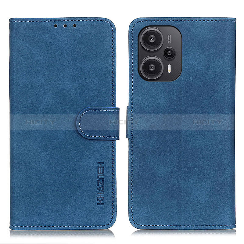 Coque Portefeuille Livre Cuir Etui Clapet K09Z pour Xiaomi Redmi Note 12 Turbo 5G Bleu Plus