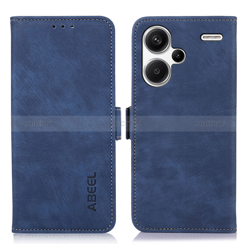 Coque Portefeuille Livre Cuir Etui Clapet K09Z pour Xiaomi Redmi Note 13 Pro+ Plus 5G Bleu Plus