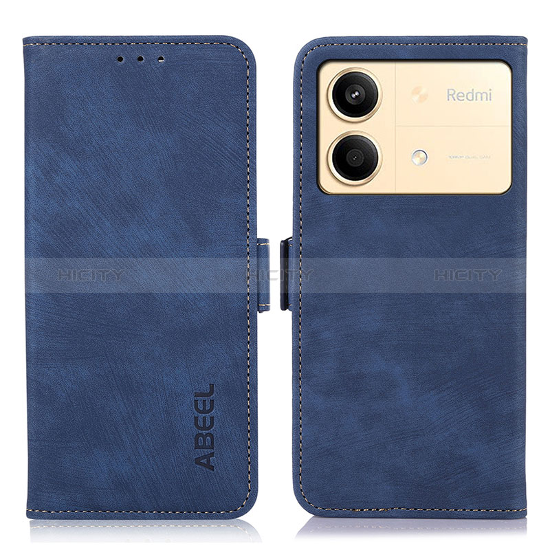 Coque Portefeuille Livre Cuir Etui Clapet K09Z pour Xiaomi Redmi Note 13R Pro 5G Bleu Plus