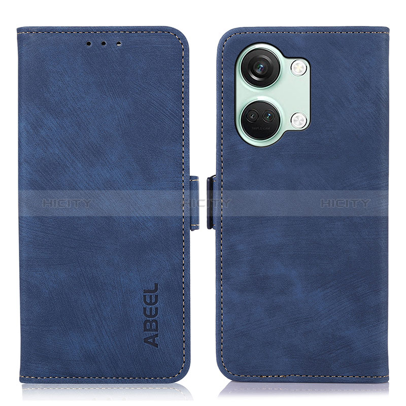 Coque Portefeuille Livre Cuir Etui Clapet K10Z pour OnePlus Ace 2V 5G Bleu Plus