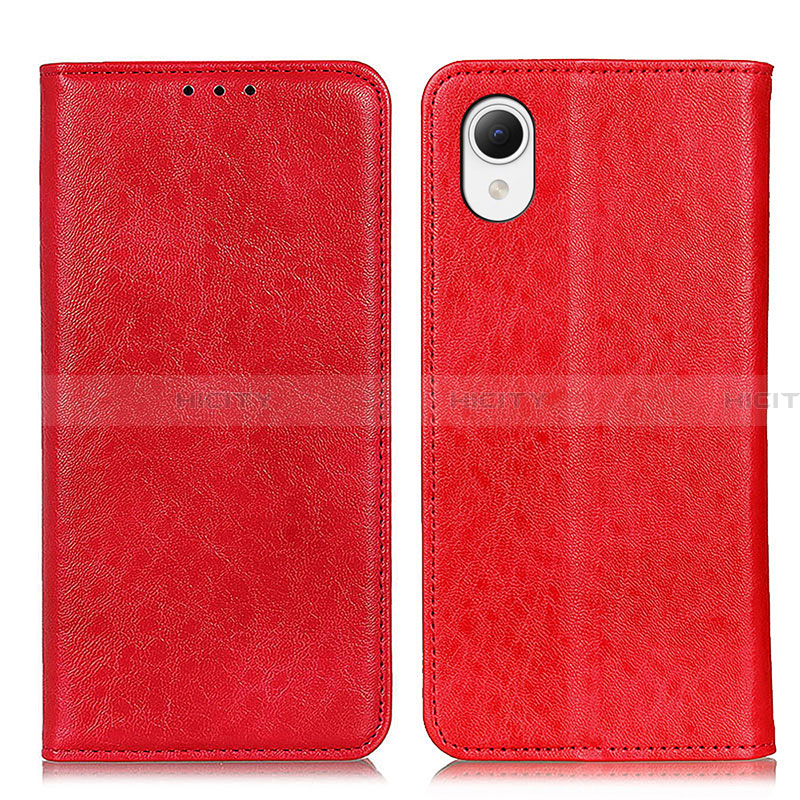 Coque Portefeuille Livre Cuir Etui Clapet K10Z pour Samsung Galaxy A23s Rouge Plus