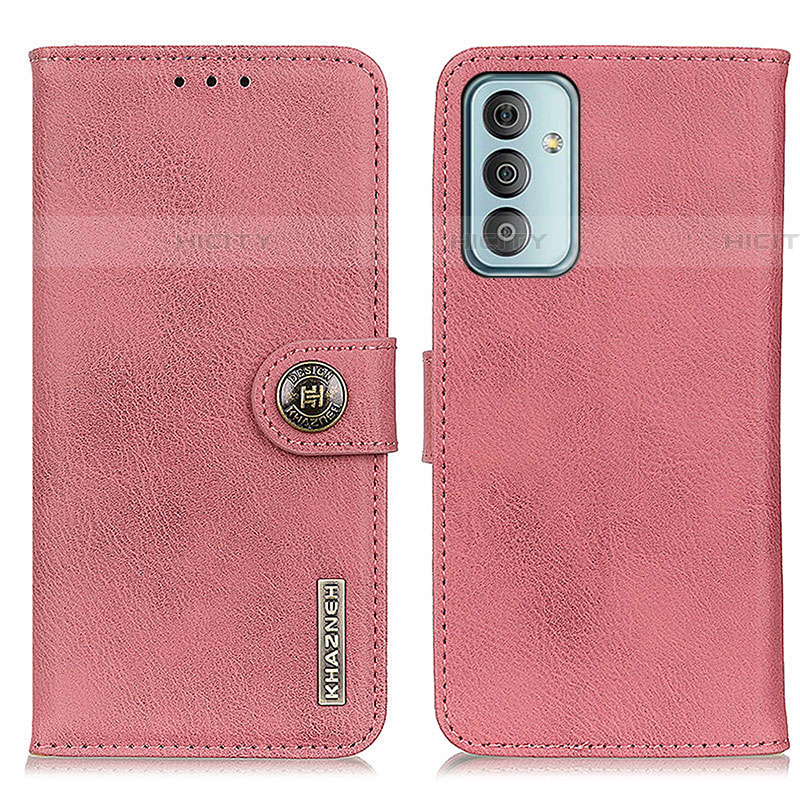 Coque Portefeuille Livre Cuir Etui Clapet KZ02 pour Samsung Galaxy F23 5G Rose Plus