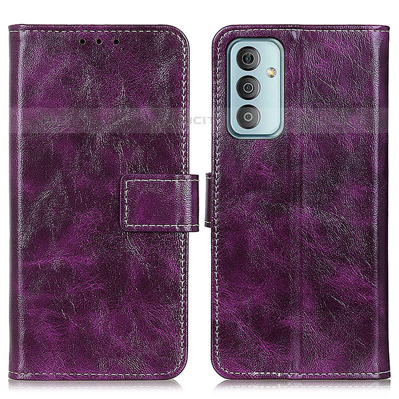 Coque Portefeuille Livre Cuir Etui Clapet KZ04 pour Samsung Galaxy M23 5G Violet Plus